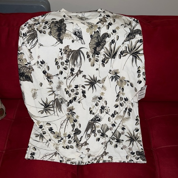 Mens INC FLORAL L/S shirt - Picture 2 of 6